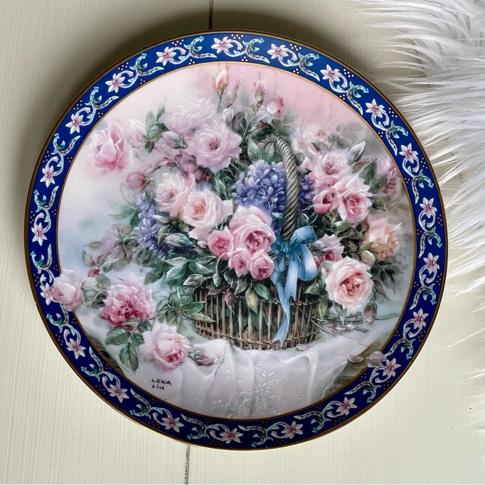 LENA LIU | Roses | Basket Bouquets Plate No. 11759 J
